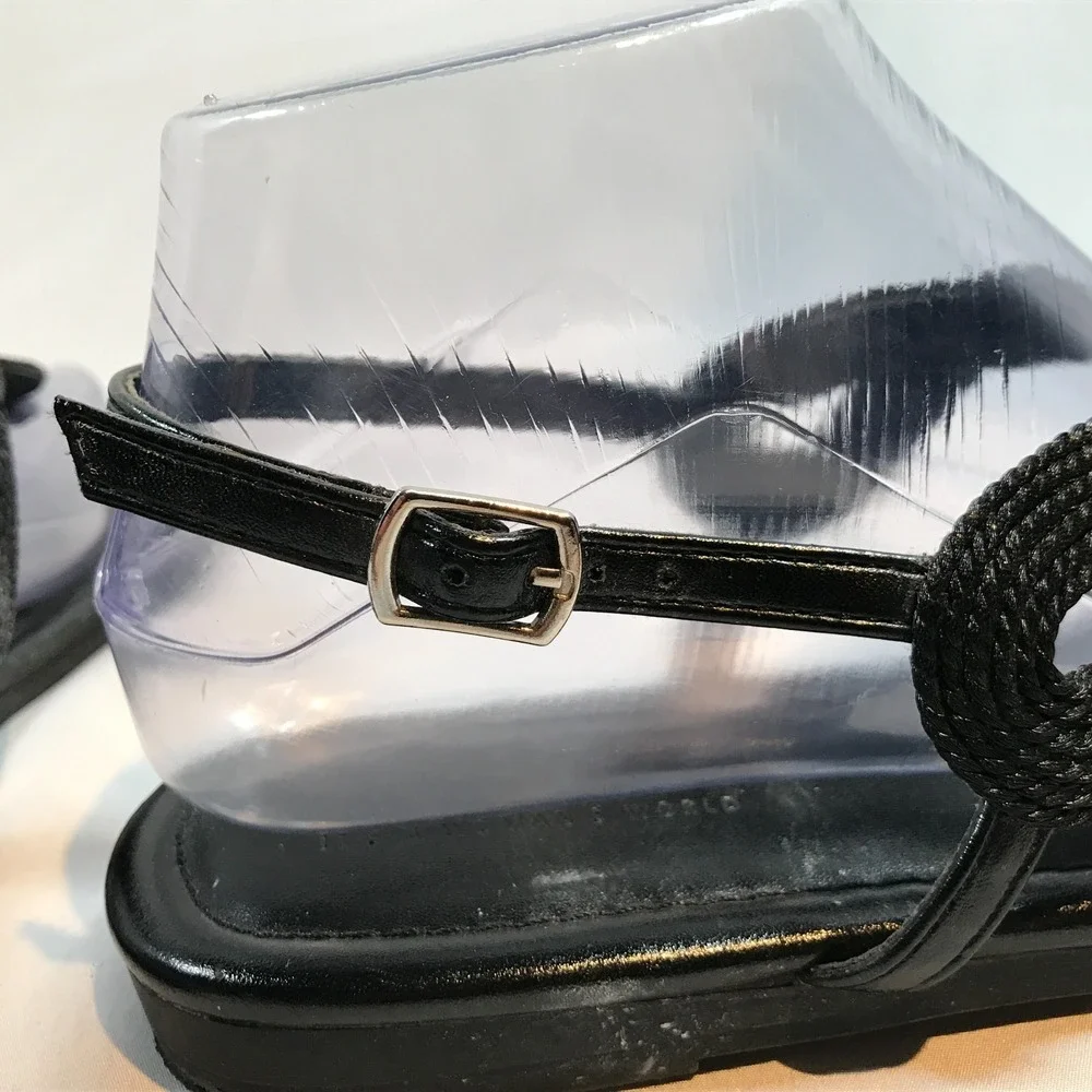 Lascana Braided T Strap Adjustable Buckle Closure Sandals‎ Womens US 8 EU 39.5